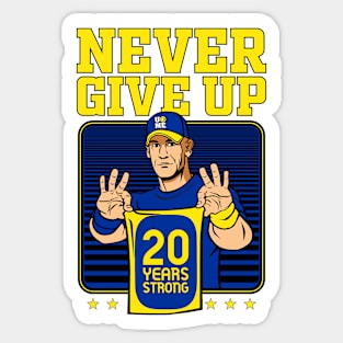 Never Give Up Sticker